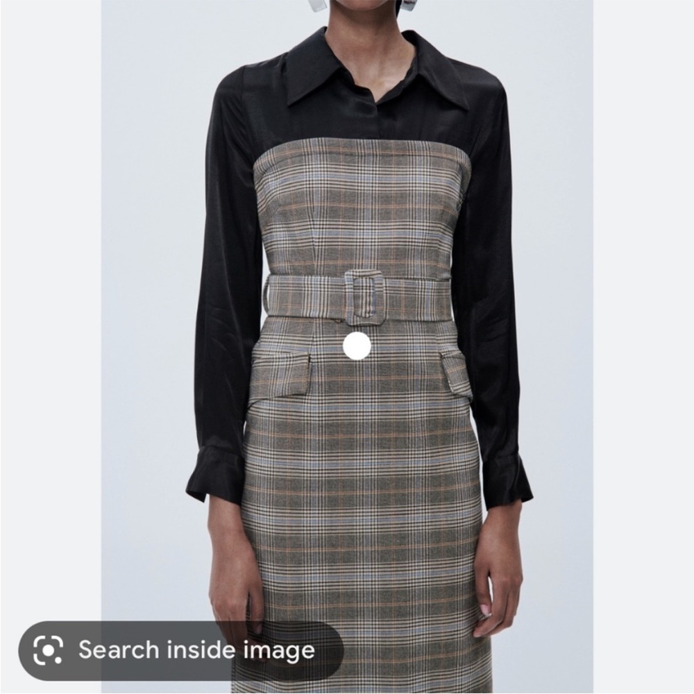 Zara plaid dress